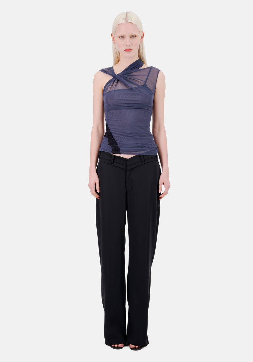 V- Shape Waist Tailored Trousers - 4 left