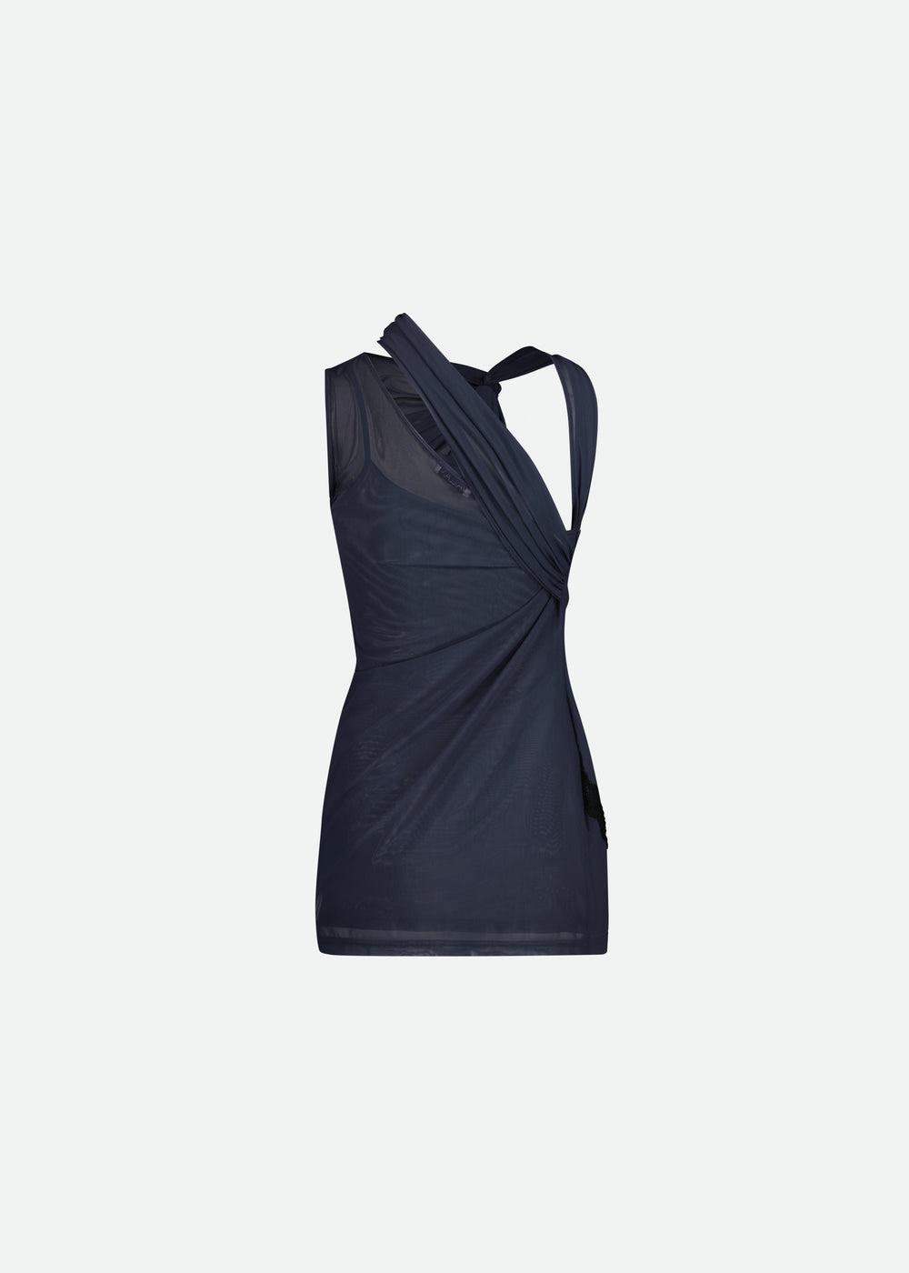 JERSEY TANK TOP WITH ASYMMETRICAL KNOT