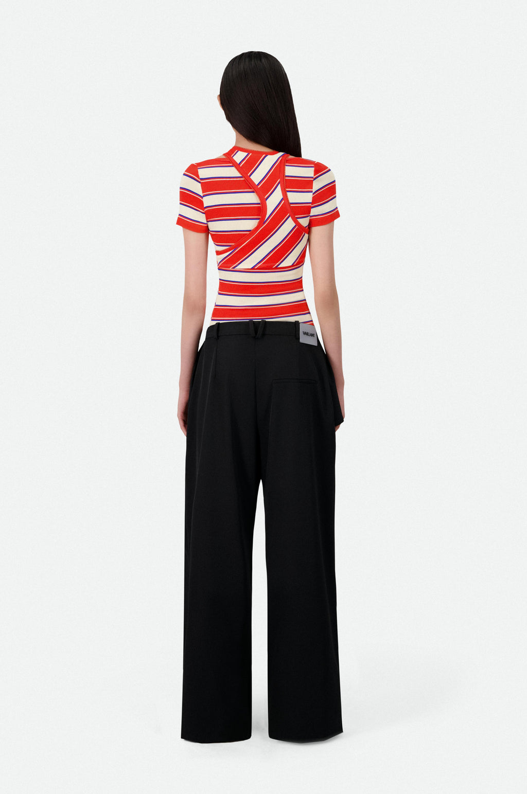 CRISS CROSS STRIPED TOP