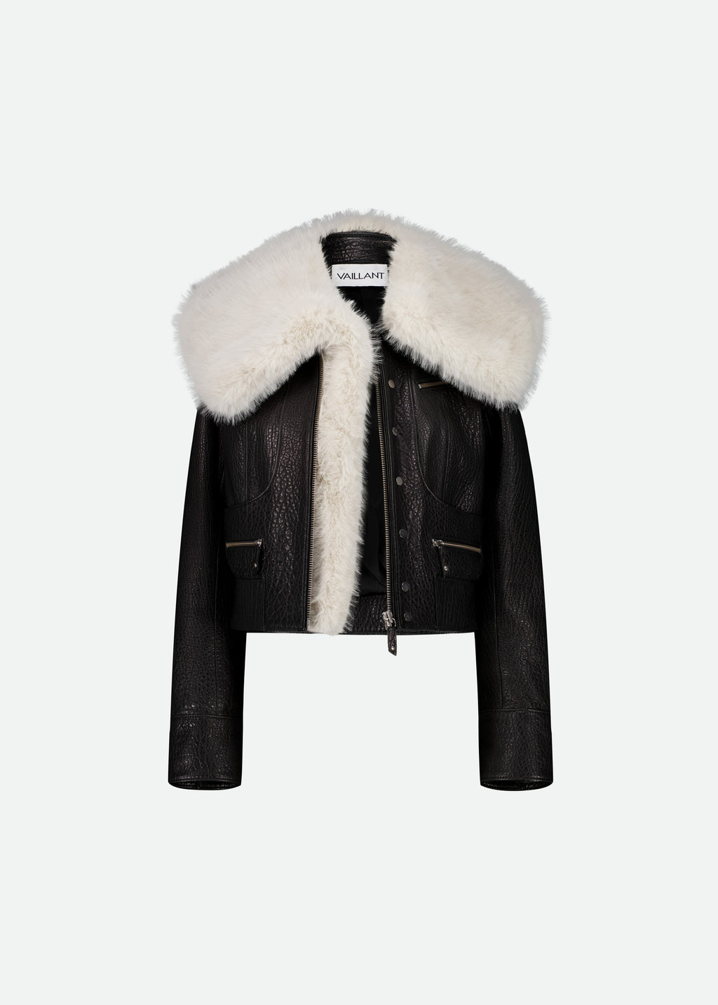 FAUX FUR COLLAR W/HANGING SCARF - LAST ONE