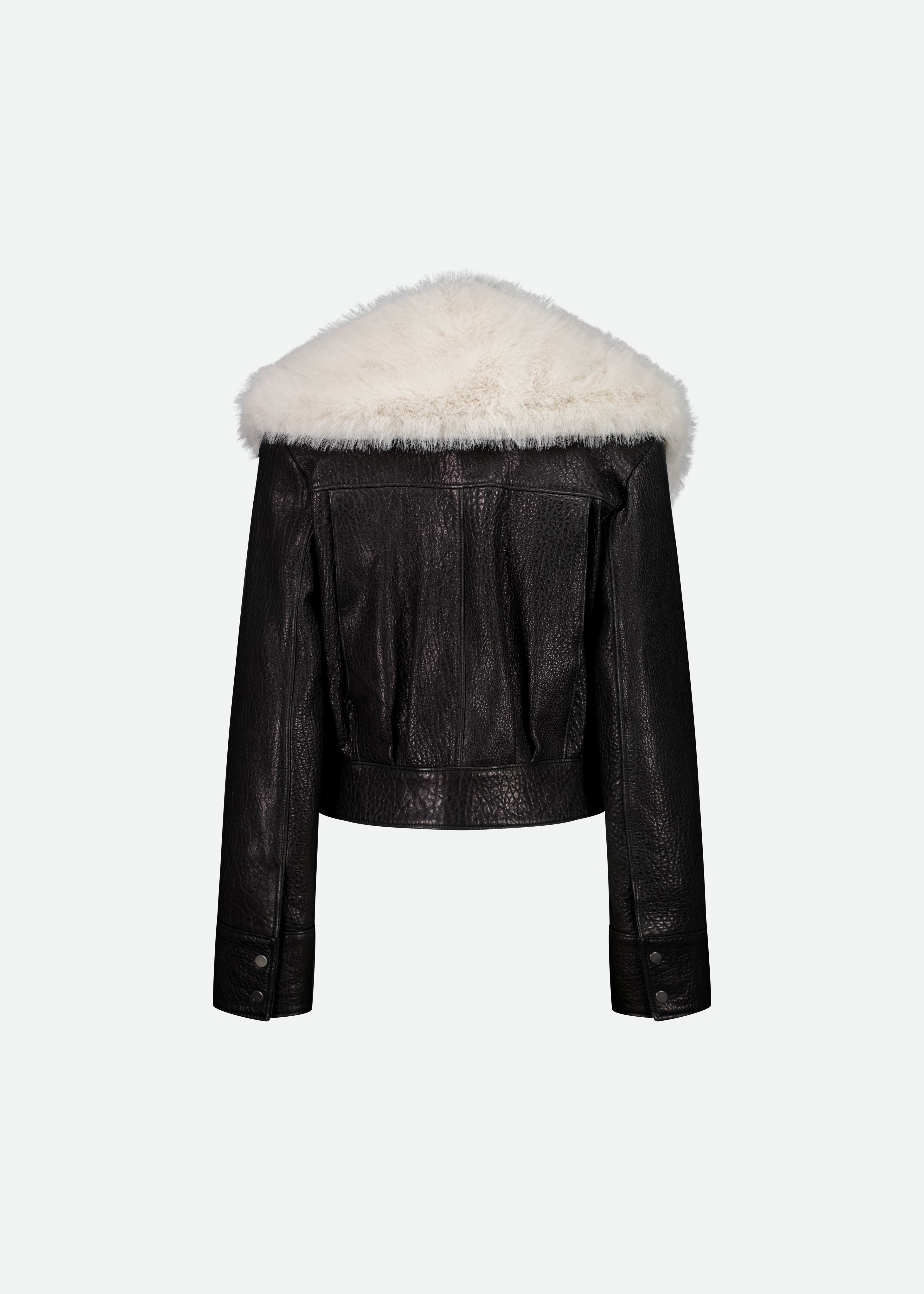 FAUX FUR COLLAR W/HANGING SCARF - LAST ONE